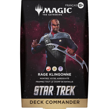 Deck Commander Star Trek Rage klingonne, vue de face