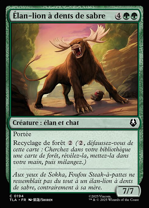 Élan-lion à dents de sabre [FR]