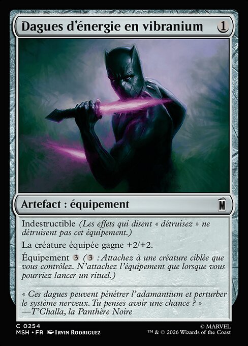 Dagues d'énergie en vibranium [FR]