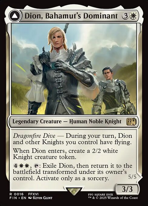 Dion, Bahamut's Dominant // Bahamut, Warden of Light [EN]