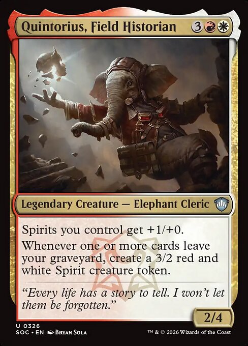 Quintorius, Field Historian [FR]