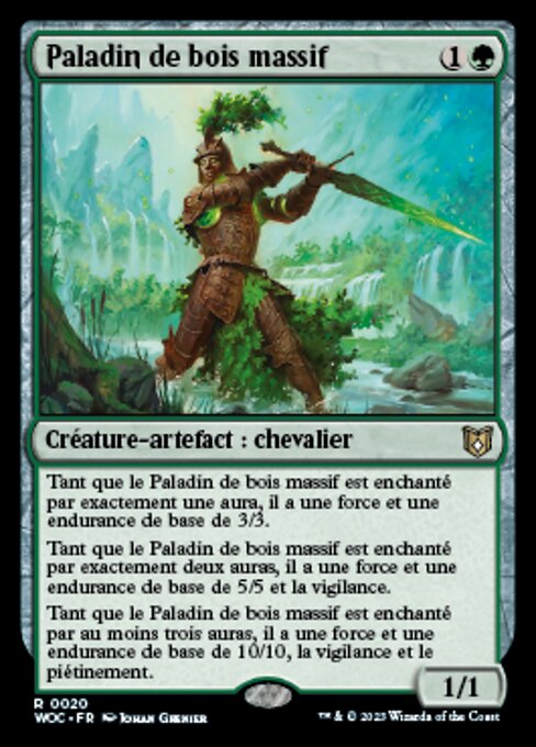 Paladin de bois massif [FR]
