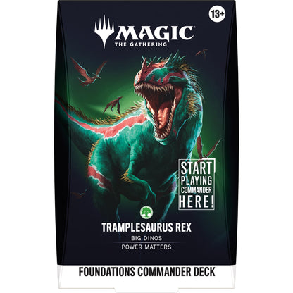 Deck Commander Foundations Tramplesaurus Rex, face avant de la boîte