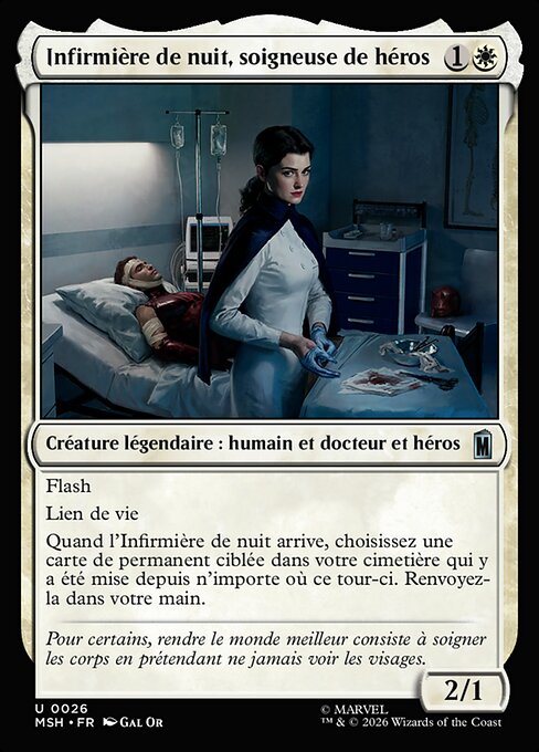 Infirmière de nuit, soigneuse de héros [FR]