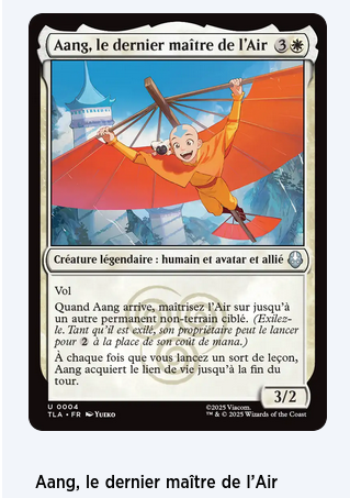 Pack d'Avant-Première MTG : Avatar, le dernier maître de l'air ; Aang (Version Française)