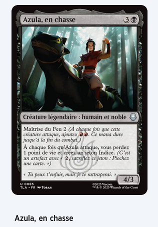 Pack d'Avant-Première MTG : Avatar, le dernier maître de l'air : Azula (Version Française)