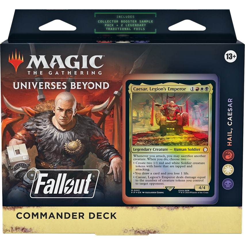 Deck Commander Fallout Hail, Caesar, vue de côté