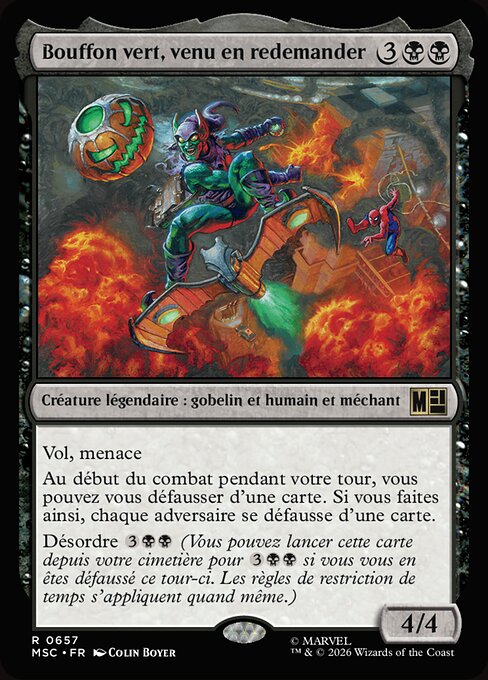 Bouffon vert, venu en redemander [FR]