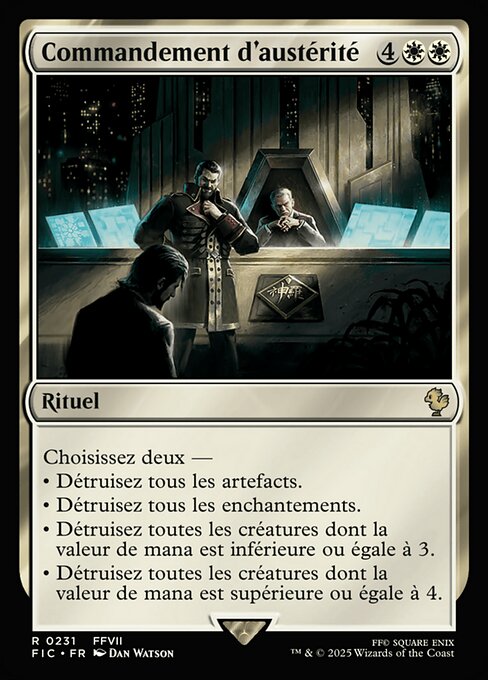 Commandement d'austérité [FR]