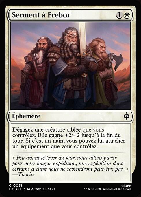 Serment à Erebor [FR]