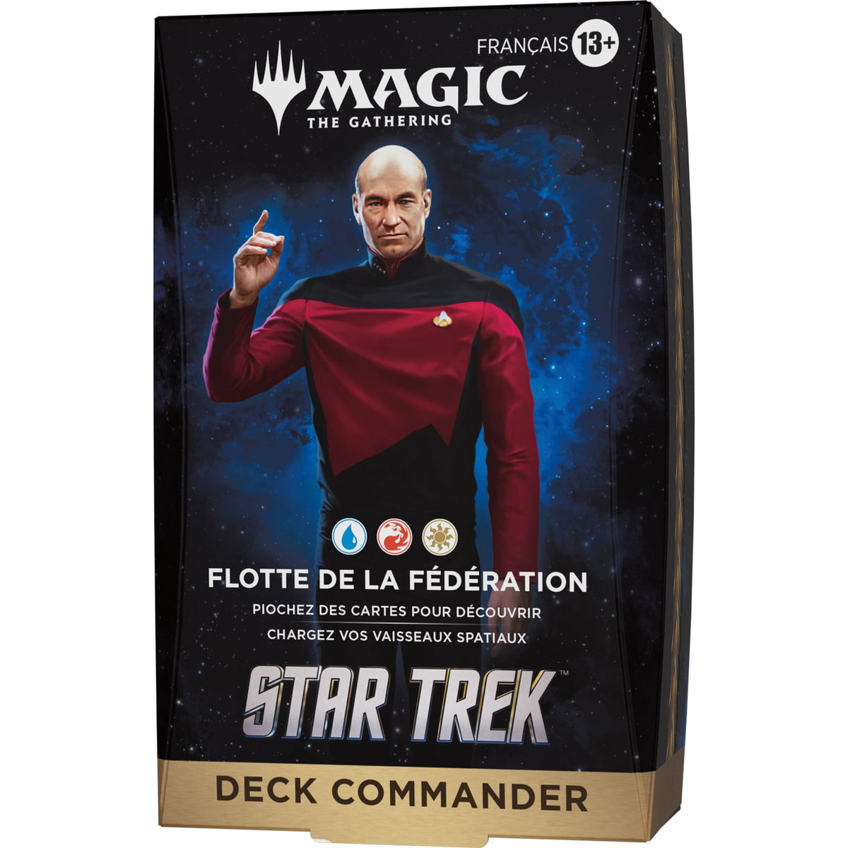 Deck Commander Star Trek Flotte de la Fédération, vue de côté