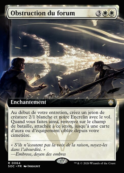 Obstruction du forum [FR]