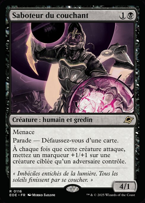 Saboteur du couchant [FR]