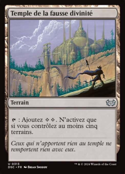Temple de la fausse divinité [FR]