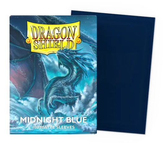 Dragon Shield - Midnight Blue - Matte Sleeves - Taille standard (idéal MTG)