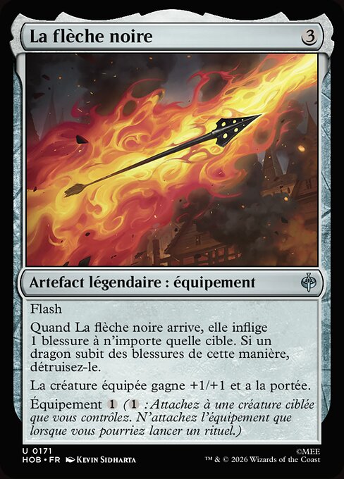 La flèche noire [FR] [FOIL]