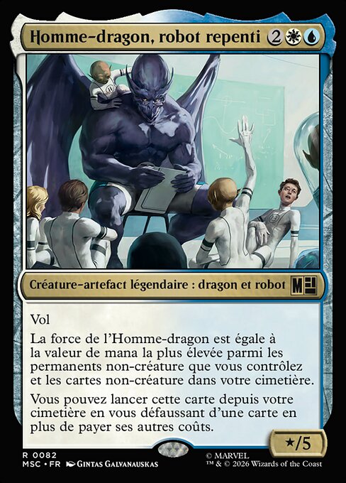 Homme-dragon, robot repenti [FR]