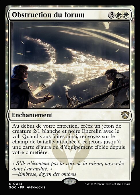 Obstruction du forum [FR]