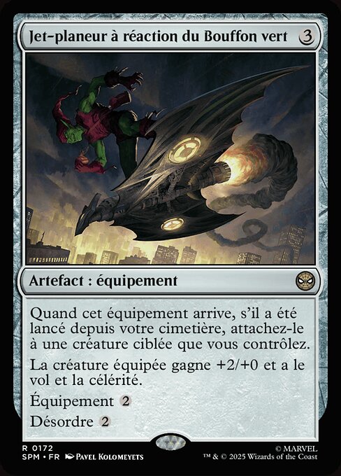 Jet-planeur à réaction du Bouffon vert [FR] [FOIL]