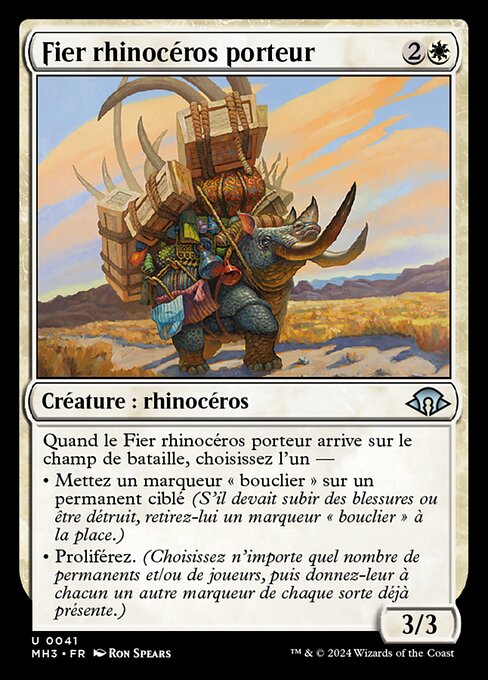 Fier rhinocéros porteur [FR]