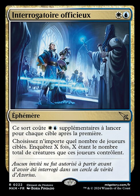 Interrogatoire officieux [FR] [FOIL]