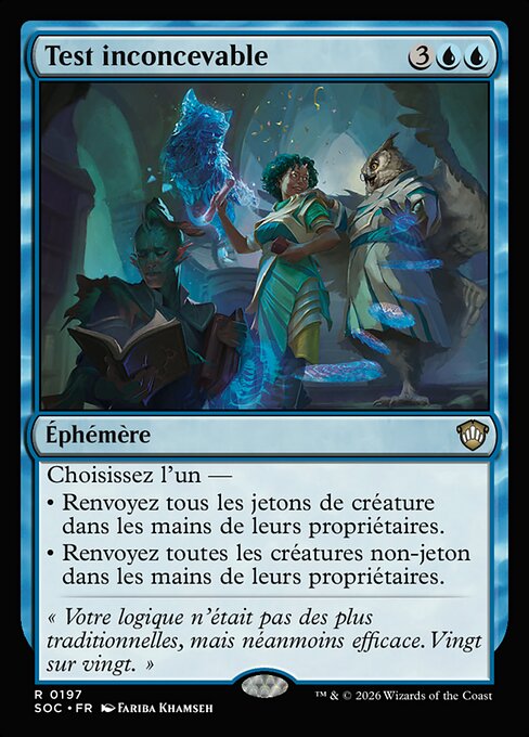 Test inconcevable [FR]