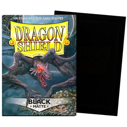 Dragon Shield - Black - Matte Sleeves - Taille standard (idéal MTG, One Piece, Riftbound)