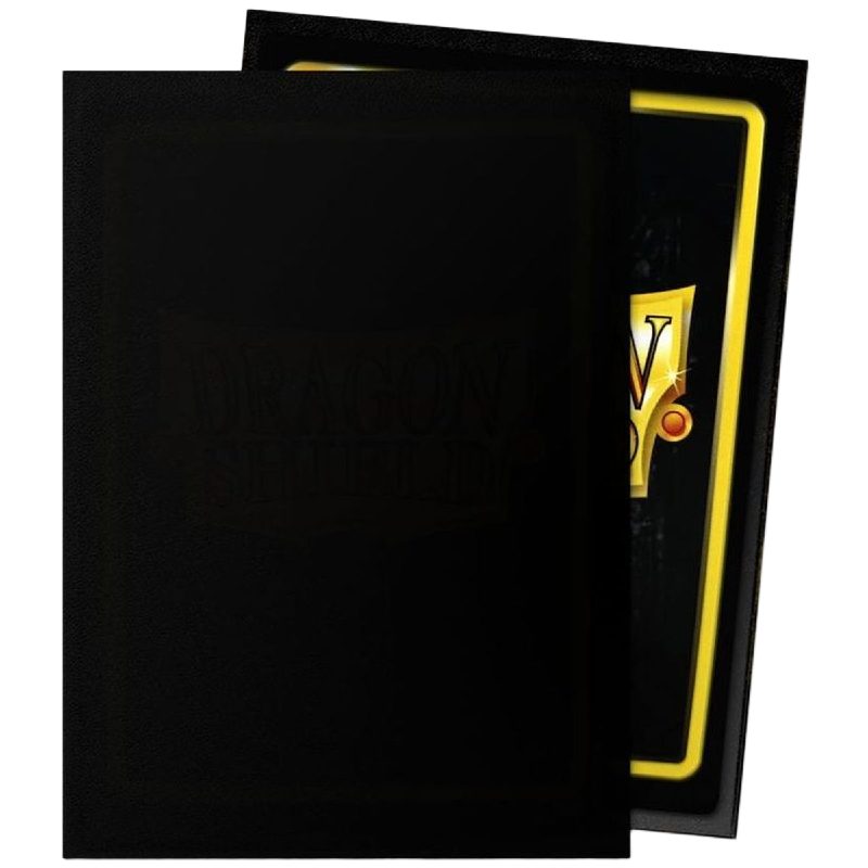 Dragon Shield - Black - Matte Sleeves - Taille standard (idéal MTG, One Piece, Riftbound)