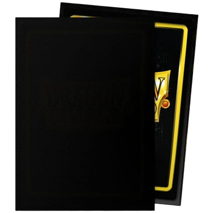 Dragon Shield - Black - Matte Sleeves - Taille standard (idéal MTG, One Piece, Riftbound)