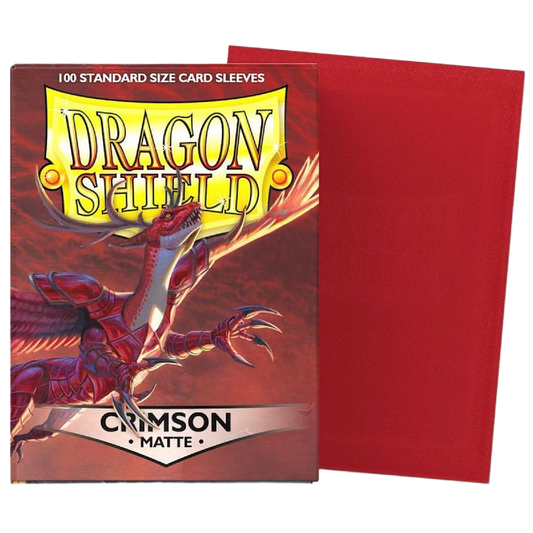 Dragon Shield - Crimson - Matte Sleeves - Taille standard (idéal MTG, One Piece, Riftbound)