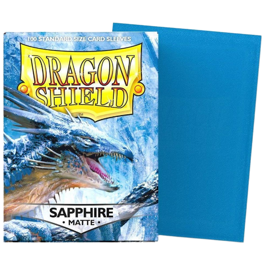 Dragon Shield - Sapphire - Matte Sleeves - Taille standard (idéal MTG, One Piece, Riftbound)