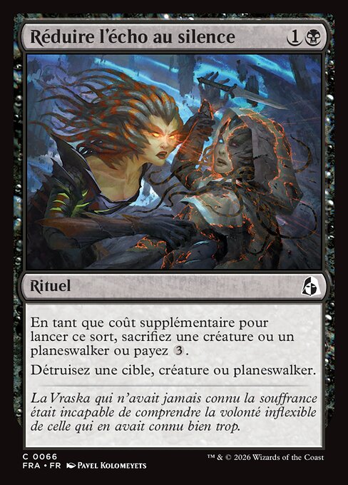 Réduire l'écho au silence [FR]
