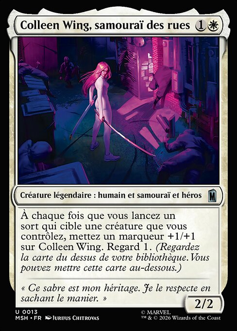 Colleen Wing, samouraï des rues [FR]