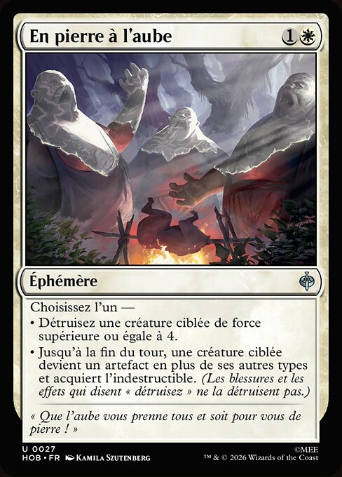 En pierre à l'aube [FR]