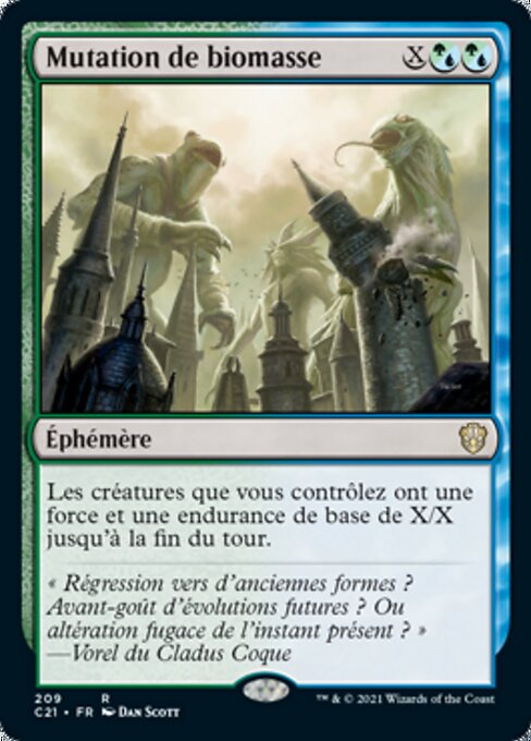 Mutation de biomasse [FR]