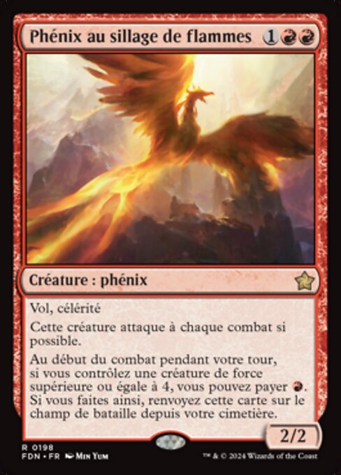 Phénix au sillage de flammes [FR] [FOIL]