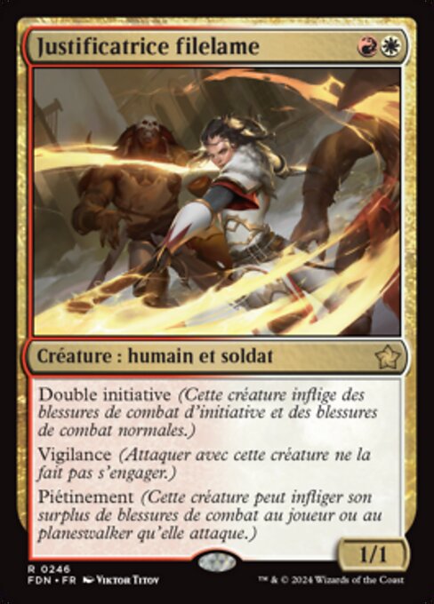 Justificatrice filelame [FR]