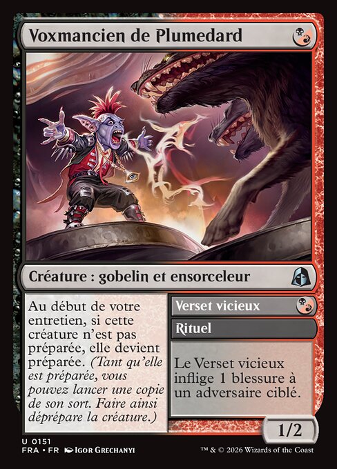 Voxmancien de Plumedard // Vicious Verse [FR] [FOIL]